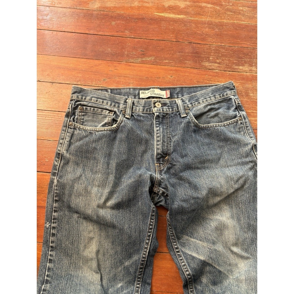 VTG Levis 559 Y2K Jeans Mens 34x32 Faded Black Baggy Relaxed Distressed Denim - Picture 2 of 7
